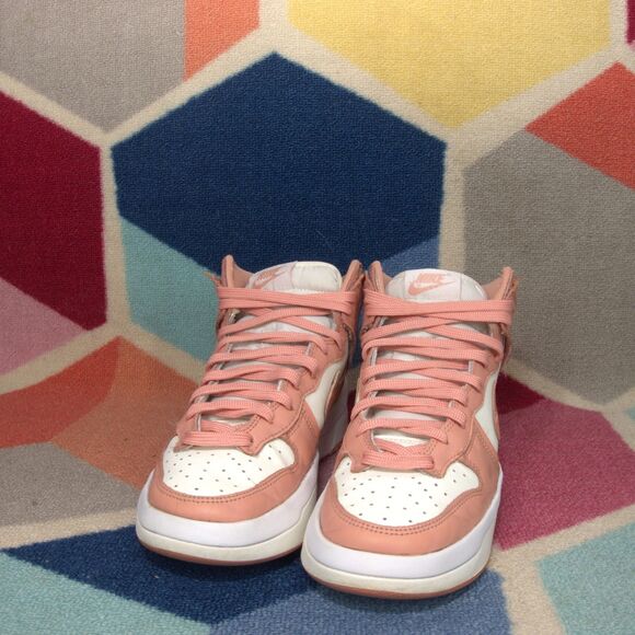 Nike Dunk High Up Shoes Women's Sail Light Madder Root DH3718-107 Sneakers -Sz 8 - Picture 2 of 7